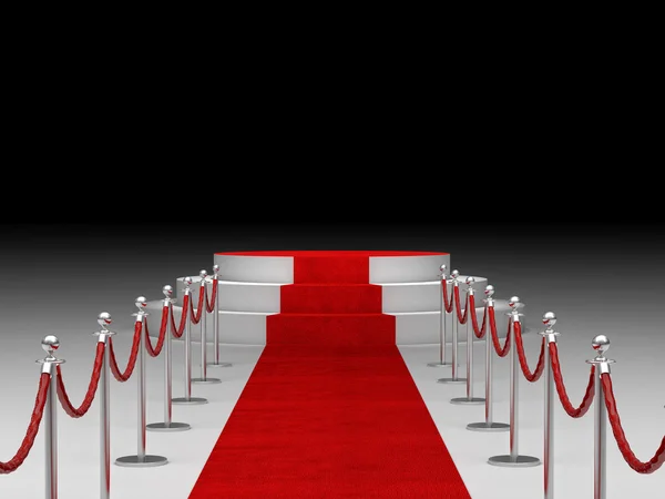 Red carpet stair — Stock Photo, Image