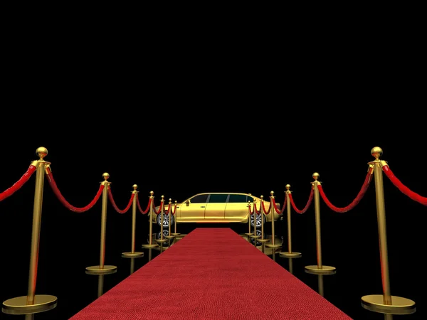 Exclusive red carpet — Stock Photo, Image