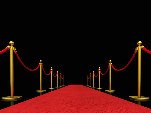 Exclusive red carpet — Stock Photo, Image