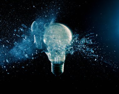 ampul patlama arka plan