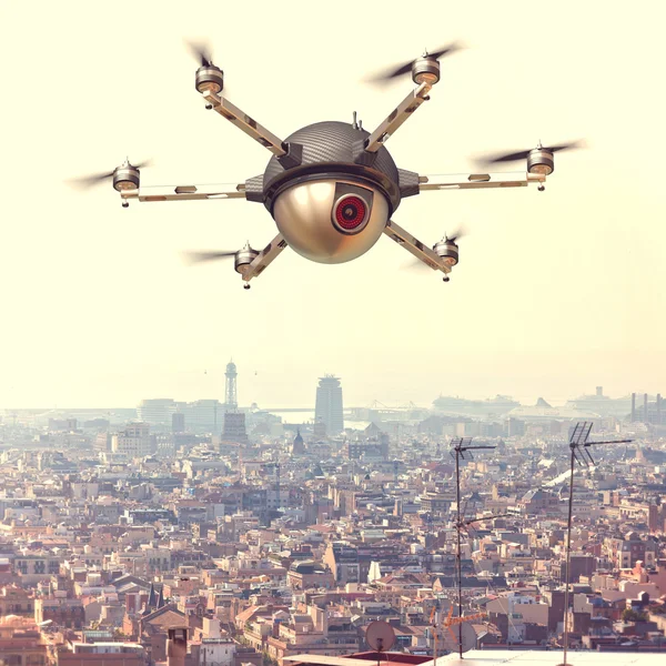 Drone on tows — Stock Photo, Image