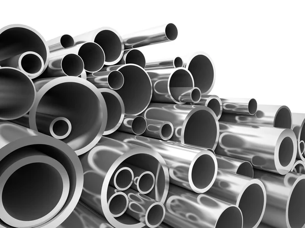 3d metal pipe — Stock Photo, Image