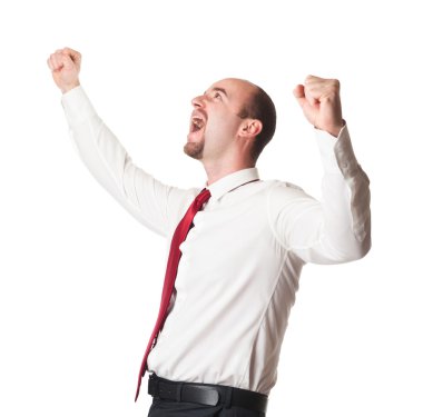 mutlu bir adam beyaz