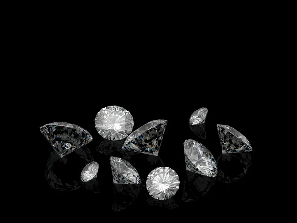 다이아몬드 클래식 컷 — 스톡 사진