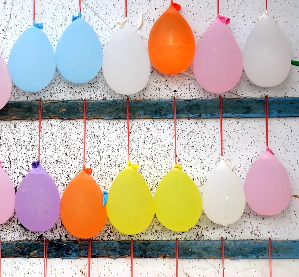 Colorful Balloons Filed with Water — Stock Photo, Image