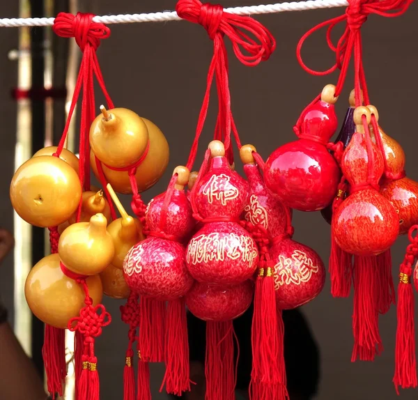 Decorated Dried Gourds — Stock Photo, Image