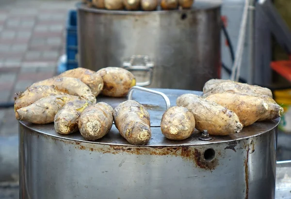 Gebakken zoete aardappelen — Stockfoto