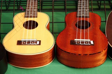 Ukulele aletleri satışı bir pazar için