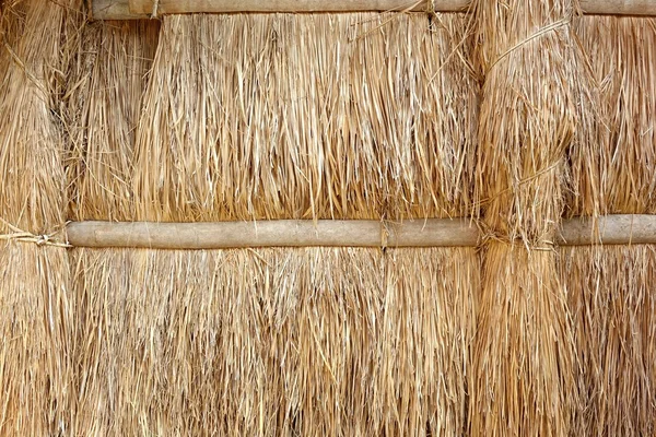 Wall Made from Straw and Bamboo — Stock Photo, Image