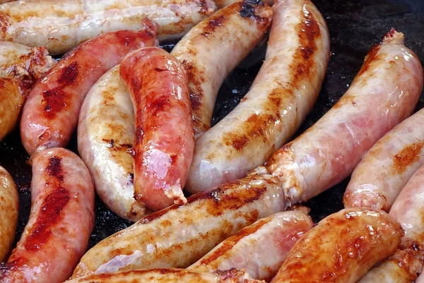 Handmade Sausages on the Grill — Stock Photo, Image