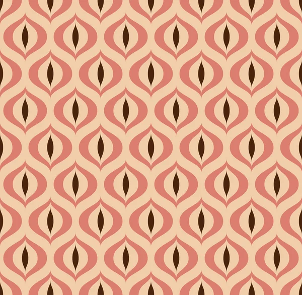 Retro Géométrique motif sans couture Oeil de chat — Image vectorielle