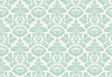 vektör sorunsuz çiçek damask desenli