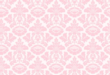 vektör sorunsuz çiçek damask desenli