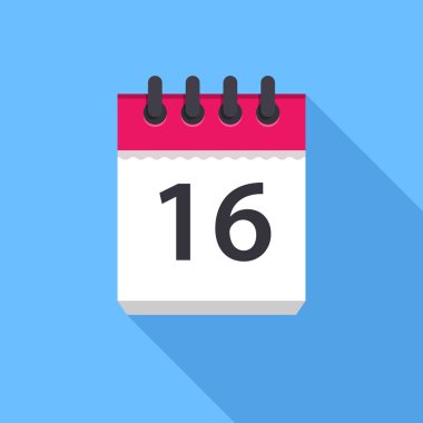 Takvim simgesini. Düz tasarım