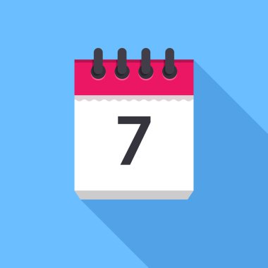 Takvim simgesini. Düz tasarım