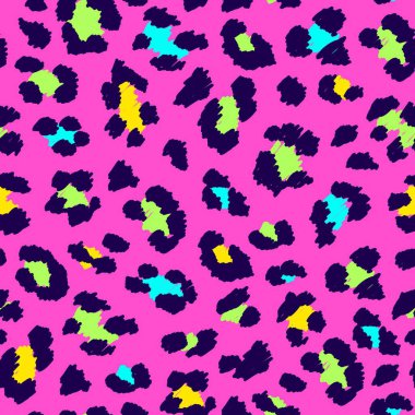 Kusursuz renkli leopar deseni. Vahşi Afrika kedisi kürkü