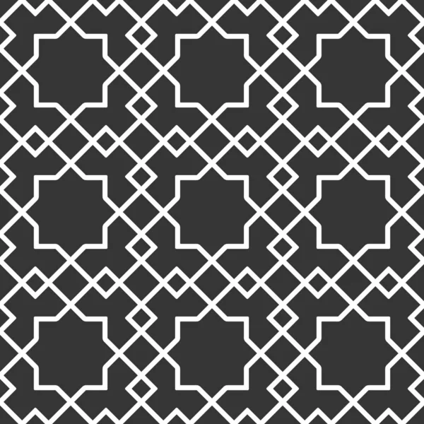 Modèle Géométrique Marocain Classique Papier Peint Vintage Modèle Sans Couture — Image vectorielle