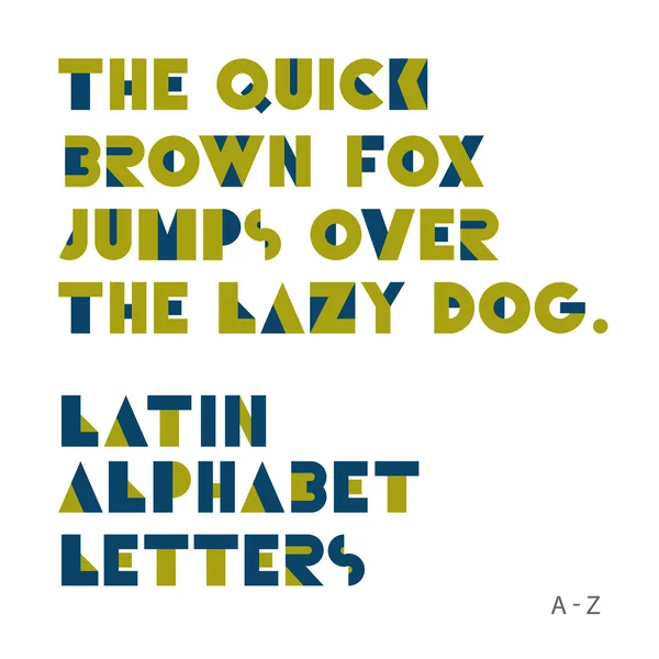 Геометричні фігури букви алфавіту. ретро шрифт. le латинський алфавіт — стоковий вектор