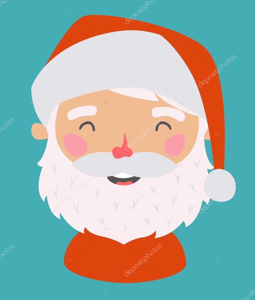 Little Santa. Vector avatar. EPS 10 file, easy to editable