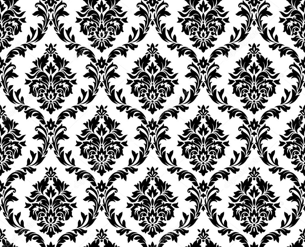 Vector seamless damask pattern