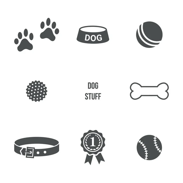 Dog stuff set — Stock Vector