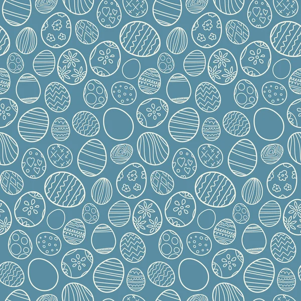 无缝模式的复活节彩蛋 — 图库矢量图片