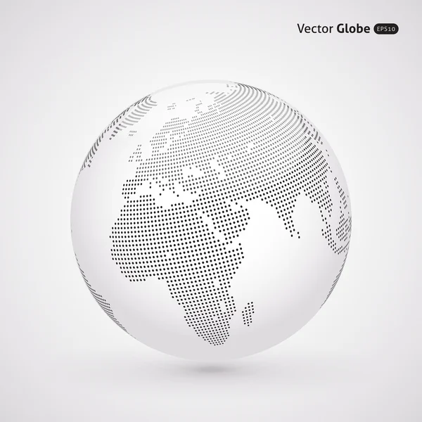 Vektör noktalı ışık dünya