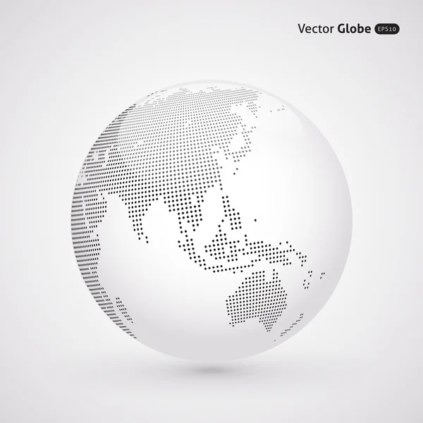 Vector globo de luz punteada — Vector de stock