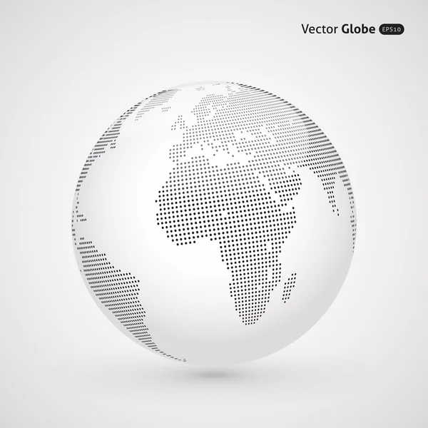 Vektör noktalı ışık dünya