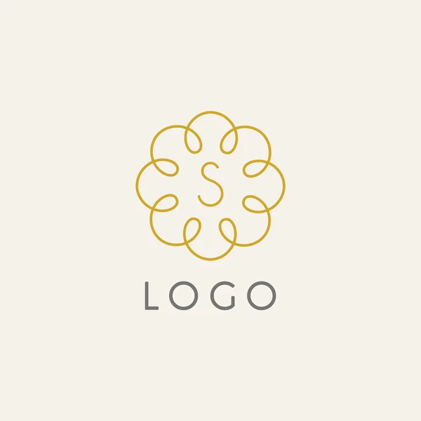 Logo modello hipster — Vettoriale Stock