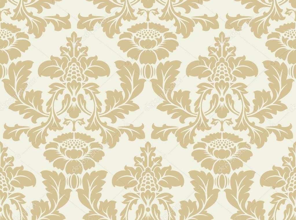 Vector seamless damask pattern