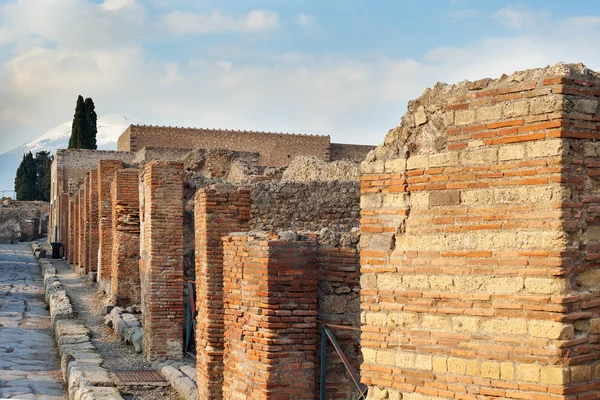 Street in Pompei ruins, Italy. — Stock Photo, Image
