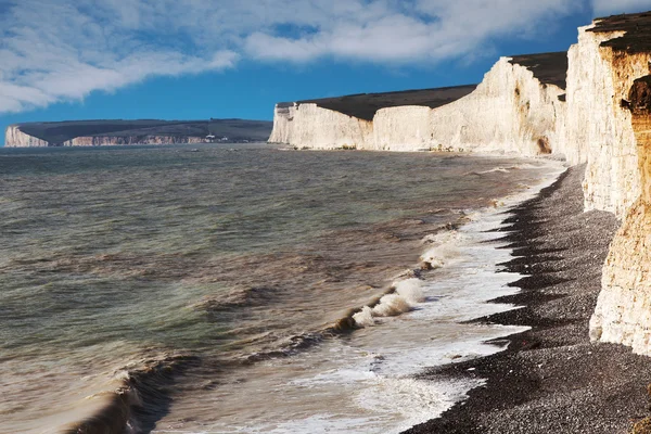 Siedem sióstr clifs, England, Wielka Brytania. — Zdjęcie stockowe