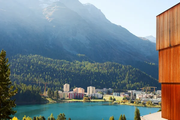 Lago St. Moritz, Suíça . — Fotografia de Stock