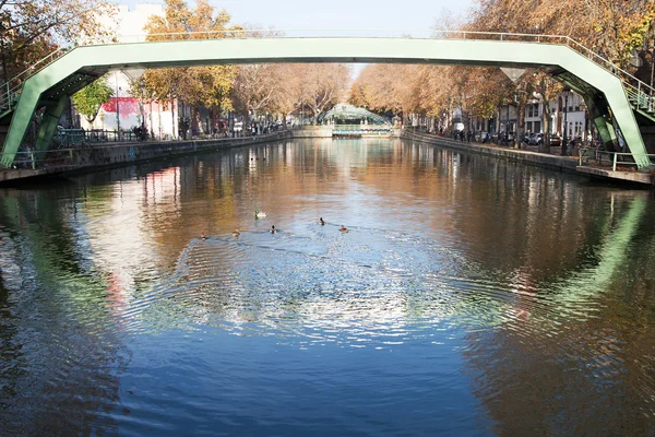 Canal Saint Martin, París . —  Fotos de Stock