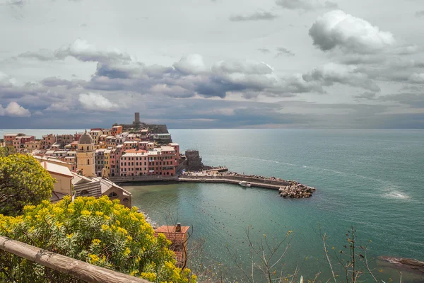 Vernazza, Cinque Terre, Italyy. — Stok fotoğraf