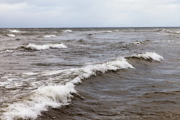 Mar baltico tempestuoso . — Fotografia de Stock