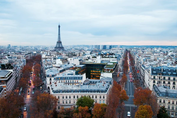 Kvällen i paris, Frankrike. — Stockfoto