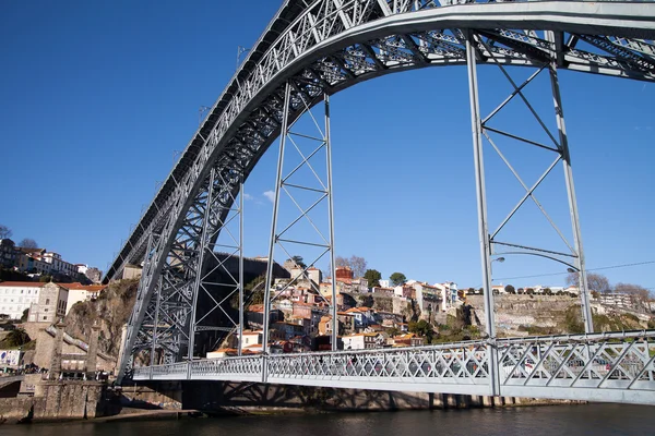 Dom Luis bridge in Porto, Portugal. — Stock Photo, Image