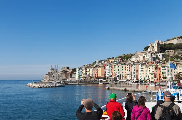 Porto Venere şehir, Liguria, İtalya. — Stok fotoğraf