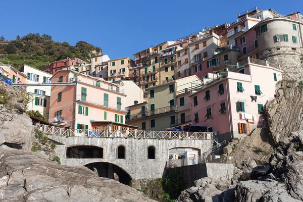 Manarola village, cinque terre, italien. — Stockfoto