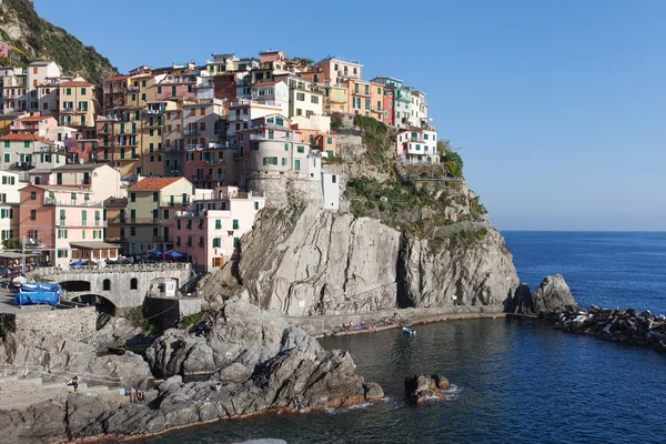 Manarola 村，五渔村，意大利. — 图库照片