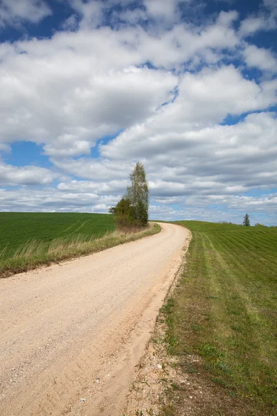 Schotterstraße. — Stockfoto