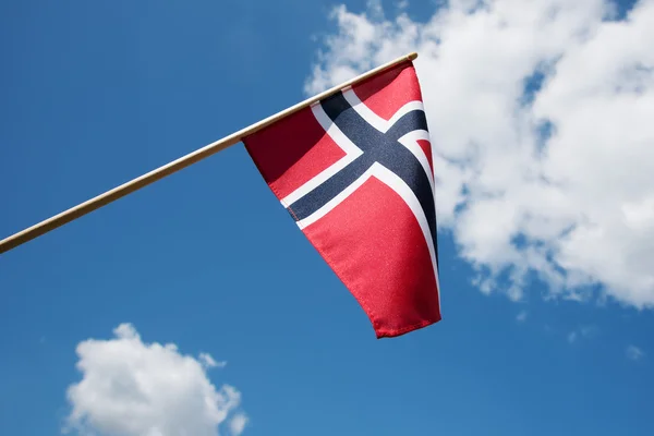 Флаг Норвегии. — стоковое фото