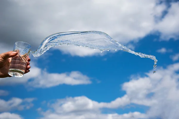 Bicchiere d'acqua . — Foto Stock