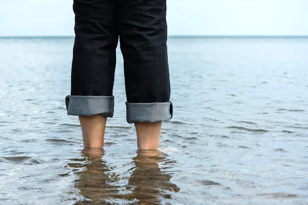 Ben i havet. — Stockfoto