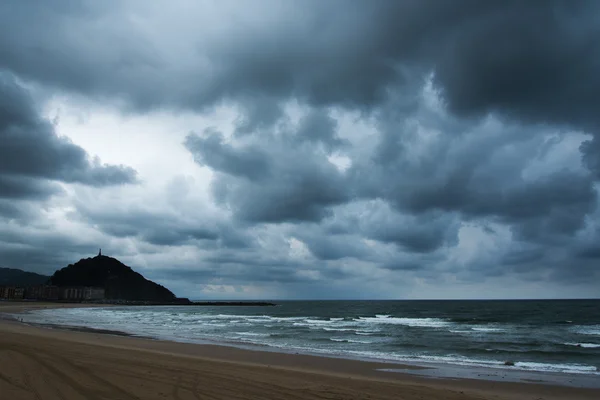 Dark clouds over bay of Biscay. — Stock Photo, Image