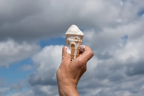 Gelato sciogliente . — Foto Stock