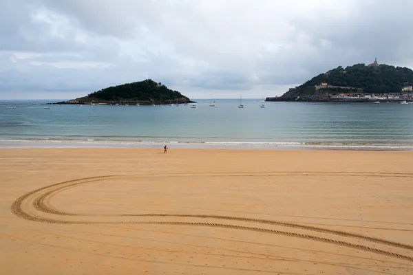 La concha bay, san sebastian, spanien. — Stockfoto