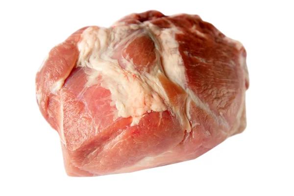 Kött på vit. — Stockfoto